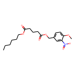 Glutaric acid, hexyl 3-nitro-4-methoxybenzyl ester