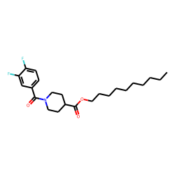 Isonipecotic acid, N-(3,4-difluorobenzoyl)-, decyl ester