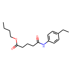 Glutaric acid, monoamide, N-(4-ethylphenyl)-, butyl ester