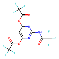 2-Amino-4,6-dihydroxypyrimidine, N,O,O'-tris(trifluoroacetyl)-