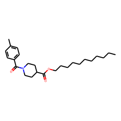 Isonipecotic acid, N-(4-methylbenzoyl)-, undecyl ester