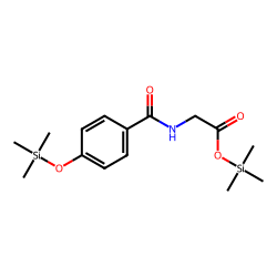 Glycine, N-(4-hydroxybenzoyl)-, bis(trimethylsilyl) deriv.