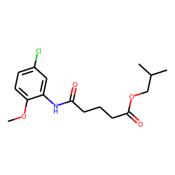 Glutaric acid, monoamide, N-(5-chloro-2-methoxyphenyl)-, isobutyl ester