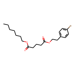 Glutaric acid, 2-(4-bromophenyl)ethyl heptyl ester