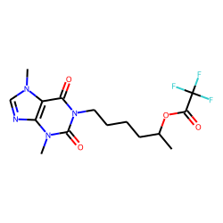 1-(5'-hydroxyhexyl)-3,7-dimethylxanthine, O-TFA