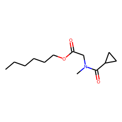 Sarcosine, N-cyclopropylcarbonyl-, hexyl ester