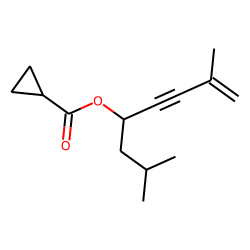 Cyclopropanecarboxylic acid, 2,7-dimethyloct-7-en-5-yn-4-yl ester
