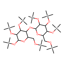4-O-«beta»-Galactopyranosyl-D-mannopyranose, octakis(trimethylsilyl) ether (isomer 2)