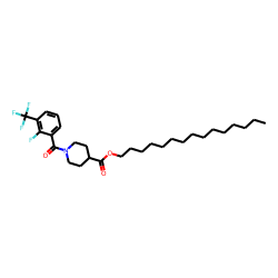 Isonipecotic acid, N-(2-fluoro-3-trifluoromethylbenzoyl)-, pentadecyl ester