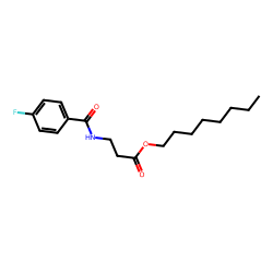 .BETA.-alanine, n-(4-fluorobenzoyl)-, octyl ester