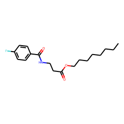 «beta»-Alanine, N-(4-fluorobenzoyl)-, octyl ester