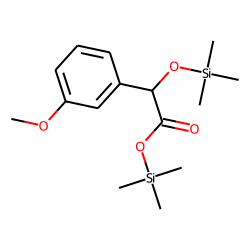 Benzeneacetic acid, 3-methoxy-«alpha»-[(trimethylsilyl)oxy]-, trimethylsilyl ester