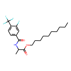 D-Alanine, N-(3-fluoro-4-trifluoromethylbenzoyl)-, decyl ester