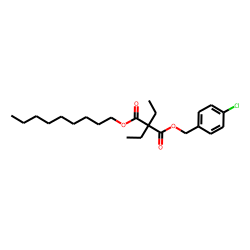 Diethylmalonic acid, 4-chlorobenzyl nonyl ester