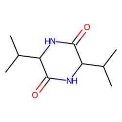 2,5 Piperazinedione, 3,6-bis(1-methylethyl)-, (35)-trans-