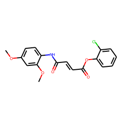Fumaric acid, monoamide, N-(2,4-dimethoxyphenyl)-, 2-chlorophenyl ester