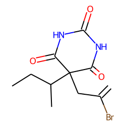 2,4,6(1H,3H,5H)-Pyrimidinetrione, 5-(2-bromo-2-propenyl)-5-(1-methylpropyl)-