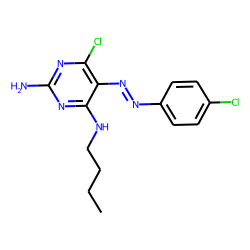 Pyrimidine, 2-amino-4-(butylamino)-6-chloro-5-[(p-chlorophenyl)azo]-