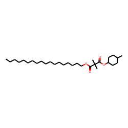 Dimethylmalonic acid, cis-4-methylcyclohexyl octadecyl ester