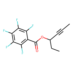 Pentafluorobenzoic acid, hex-4-yn-3-yl ester