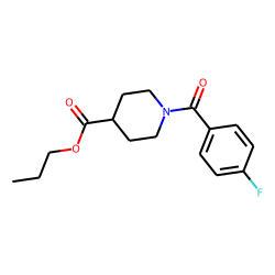 Isonipecotic acid, N-(4-fluorobenzoyl)-, propyl ester