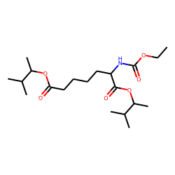 «alpha»-Aminopimelic acid, N(O,S)-ethoxycarbonyl, (S)-(+)-3-methyl-2-butyl ester