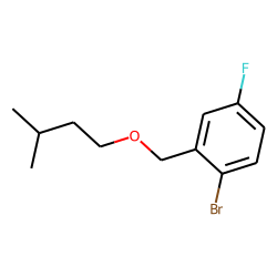 2-Bromo-5-fluorobenzyl alcohol, 3-methylbutyl ether