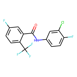 3-Fluoro-6-trifluoromethylbenzamide, N-(3-chloro-4-fluorophenyl)-
