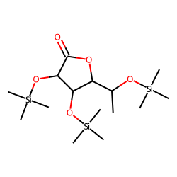 6-Deoxymannonic acid, 1,4-lactone, TMS