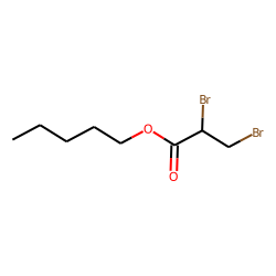 Propanoic acid, 2,3-dibromo, pentyl ester