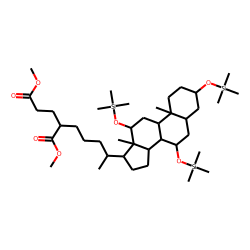 3«alpha»,7«alpha»,12«alpha»-trihydroxy-5«beta»-C29-dioic bile acid, methyl ester, TMS