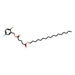 Glutaric acid, 2-bromo-5-fluorobenzyl heptadecyl ester