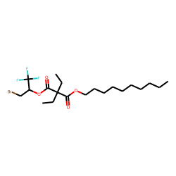 Diethylmalonic acid, 1-bromo-3,3,3-trifluoroprop-2-yl decyl ester