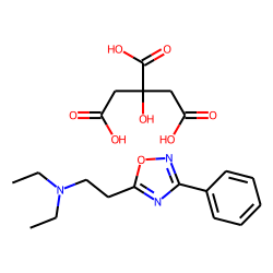 3-Phenyl-5-[2-diethylamino]ethyl-1,2,4-oxadiazole, citrate