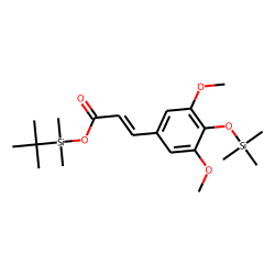 (E)-3,5-Dimethoxy-4-hydroxycinnamic acid, TBDMS