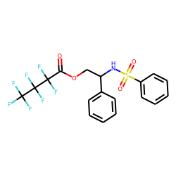 N-(2-Heptafluorobutyryloxy-1-phenyl-ethyl)-benzenesulfonamide