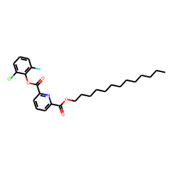 2,6-Pyridinedicarboxylic acid, 2-chloro-6-fluorophenyl tridecyl ester