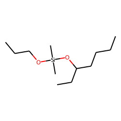 Silane, dimethyl(3-heptyloxy)propoxy-