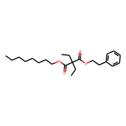 Diethylmalonic acid, octyl phenethyl ester