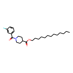 Isonipecotic acid, N-(3-fluorobenzoyl)-, tridecyl ester