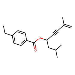 4-Ethylbenzoic acid, 2,7-dimethyloct-7-en-5-yn-4-yl ester