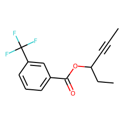 3-Trifluoromethylbenzoic acid, hex-4-yn-3-yl ester