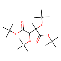 C-Methylthrearic acid, TMS