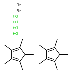 Rhodium, di-«mu»-chlorodichlorobis[(1,2,3,4,5-«eta»)-1,2,3,4,5-pentamethyl-2,4-cyclopentadien-1-yl]di-