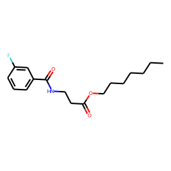 «beta»-Alanine, N-(3-fluorobenzoyl)-, heptyl ester