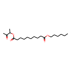 Sebacic acid, hexyl 3-oxobut-2-yl ester