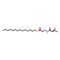 «beta»-Alanine, N-(3-methylbut-2-enoyl)-, tetradecyl ester