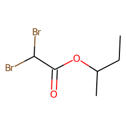 Acetic acid, dibromo, 1-methylpropyl ester