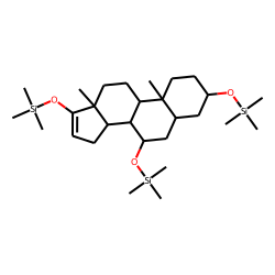 3«beta»,7«beta»-Dihydroxy-5«alpha»-androstan-17-one, TMS