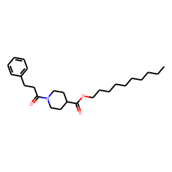 Isonipecotic acid, N-(3-phenylpropionyl)-, decyl ester